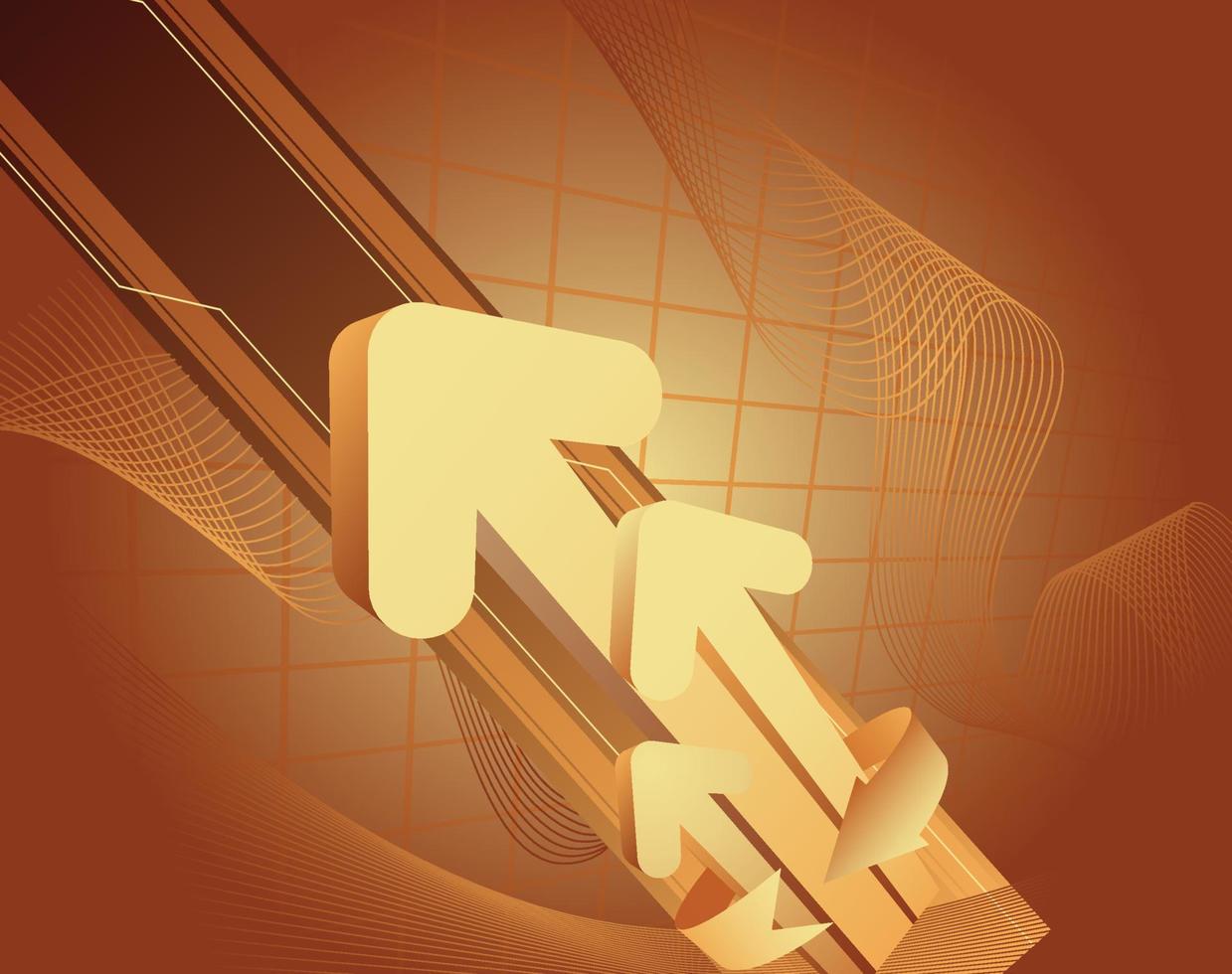 abstract arrow vector background
