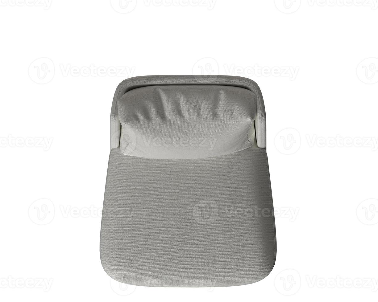 chair plan isolated 3d rendering on white background photo