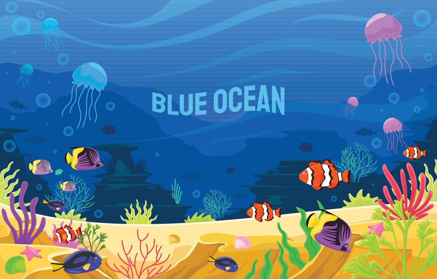 Deep Ocean Vector Background