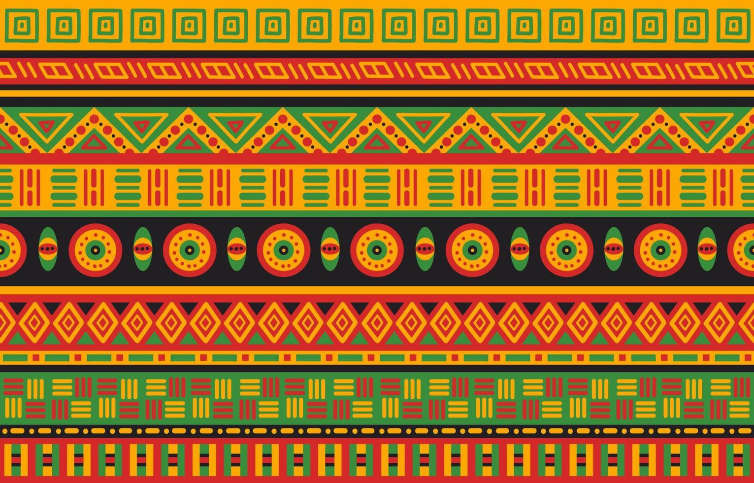 Pan African Color Seamless Pattern Background vector