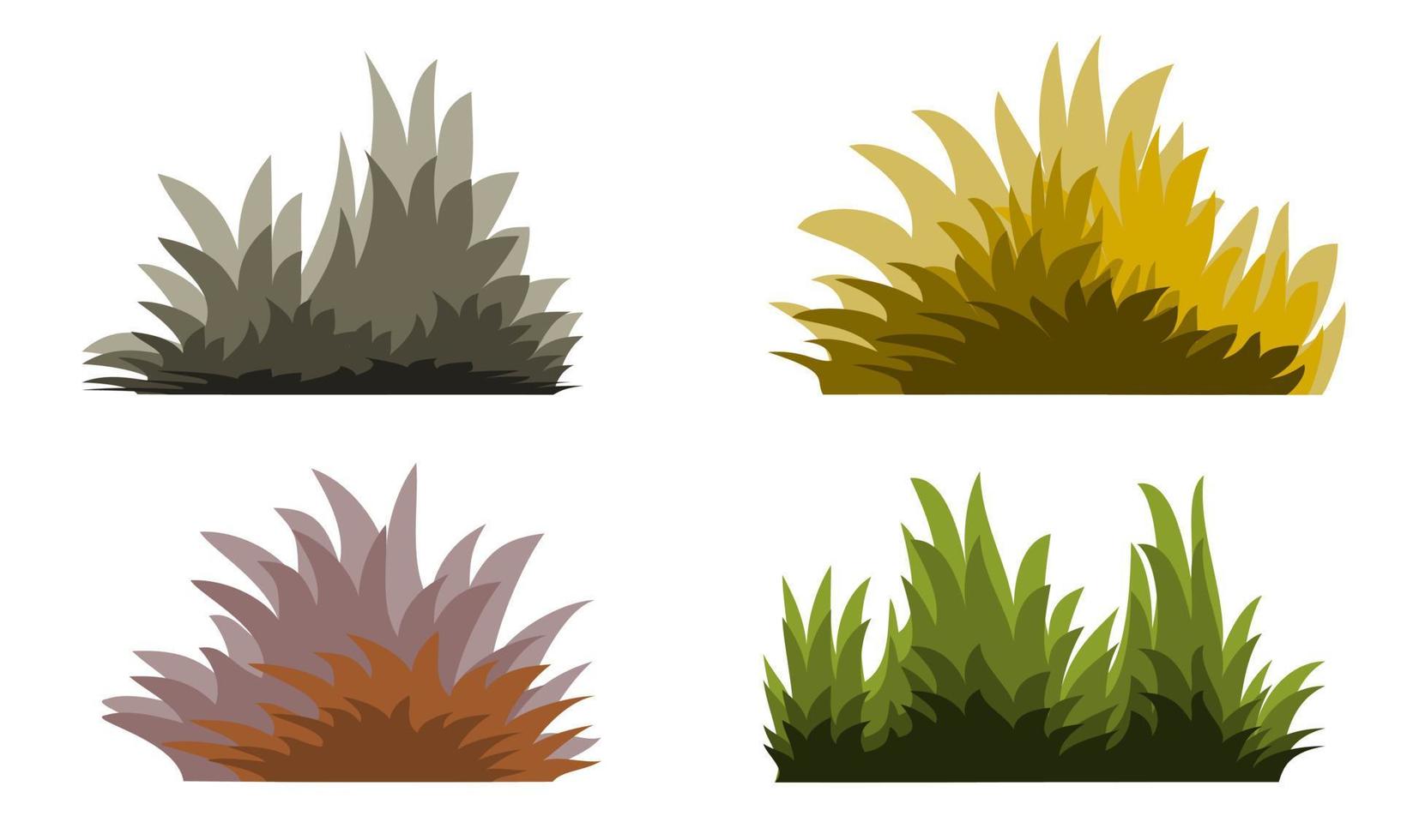 cartoon bush, garden bush vector