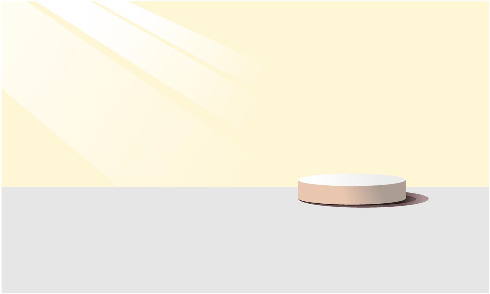 simple 3D podium product background vector