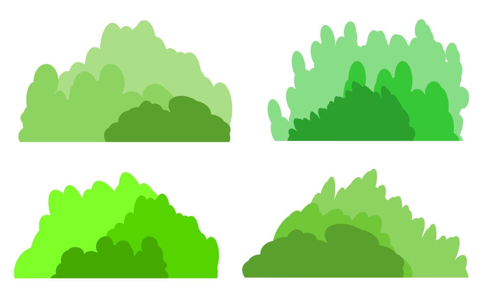 garden bush, hand drawn bush drawing vector