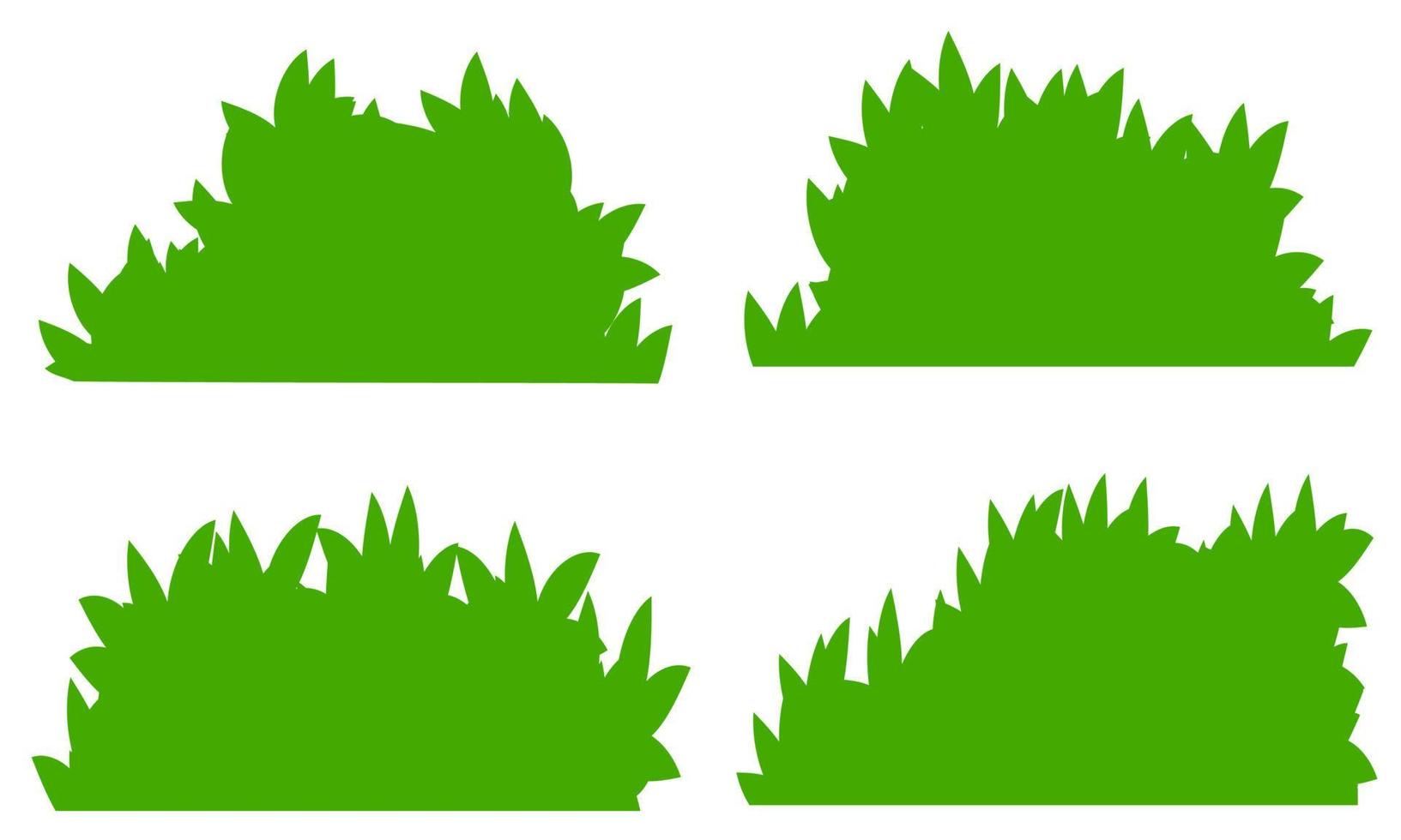 flat bush, hand drawn bush vector