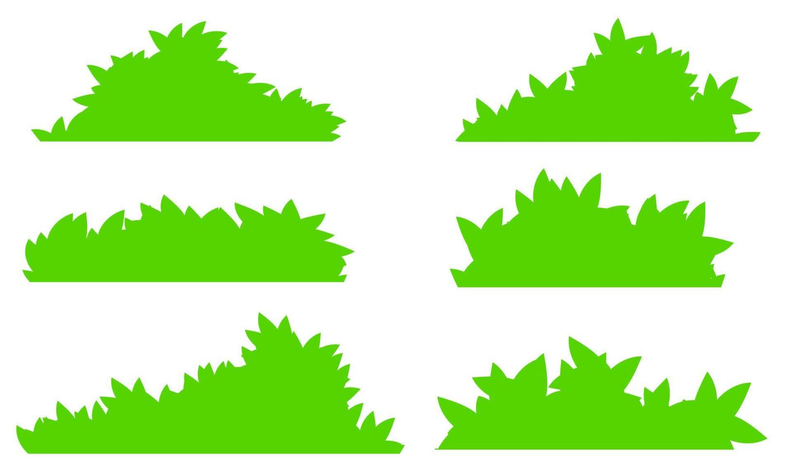 flat bush, hand drawn bush vector