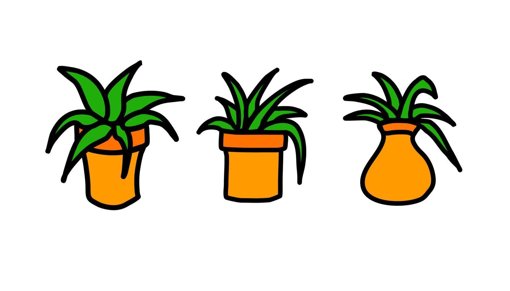 planta en maceta ilustración vector
