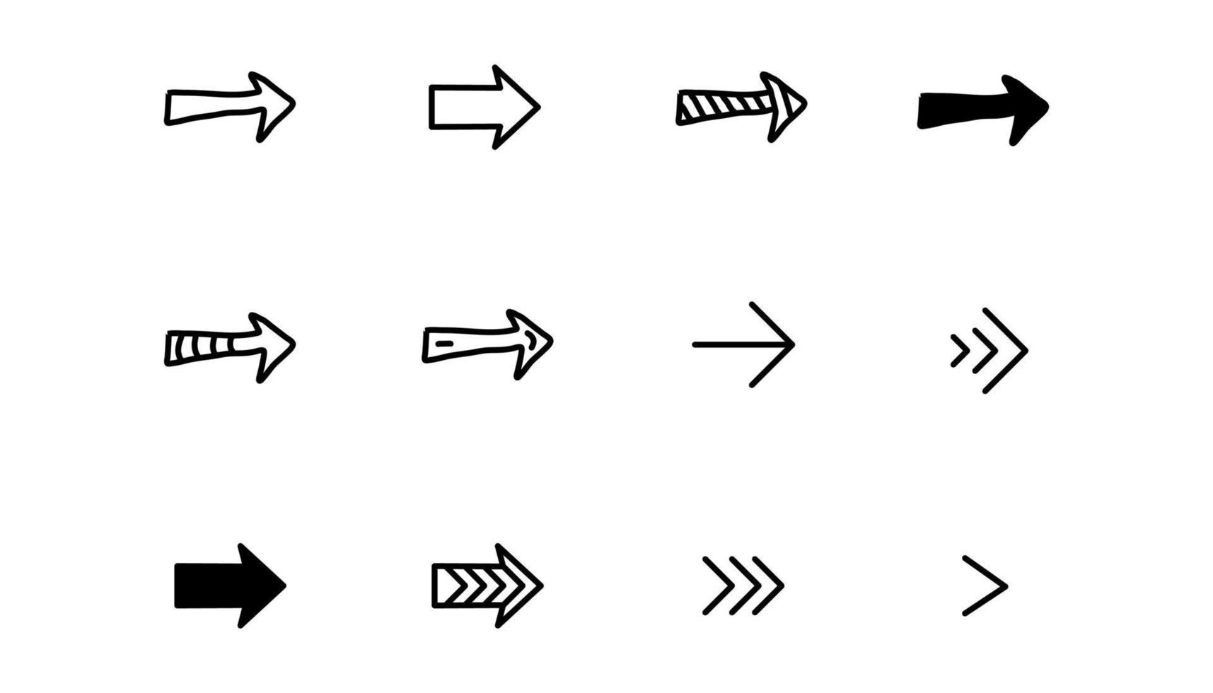 Arrow icon set vector