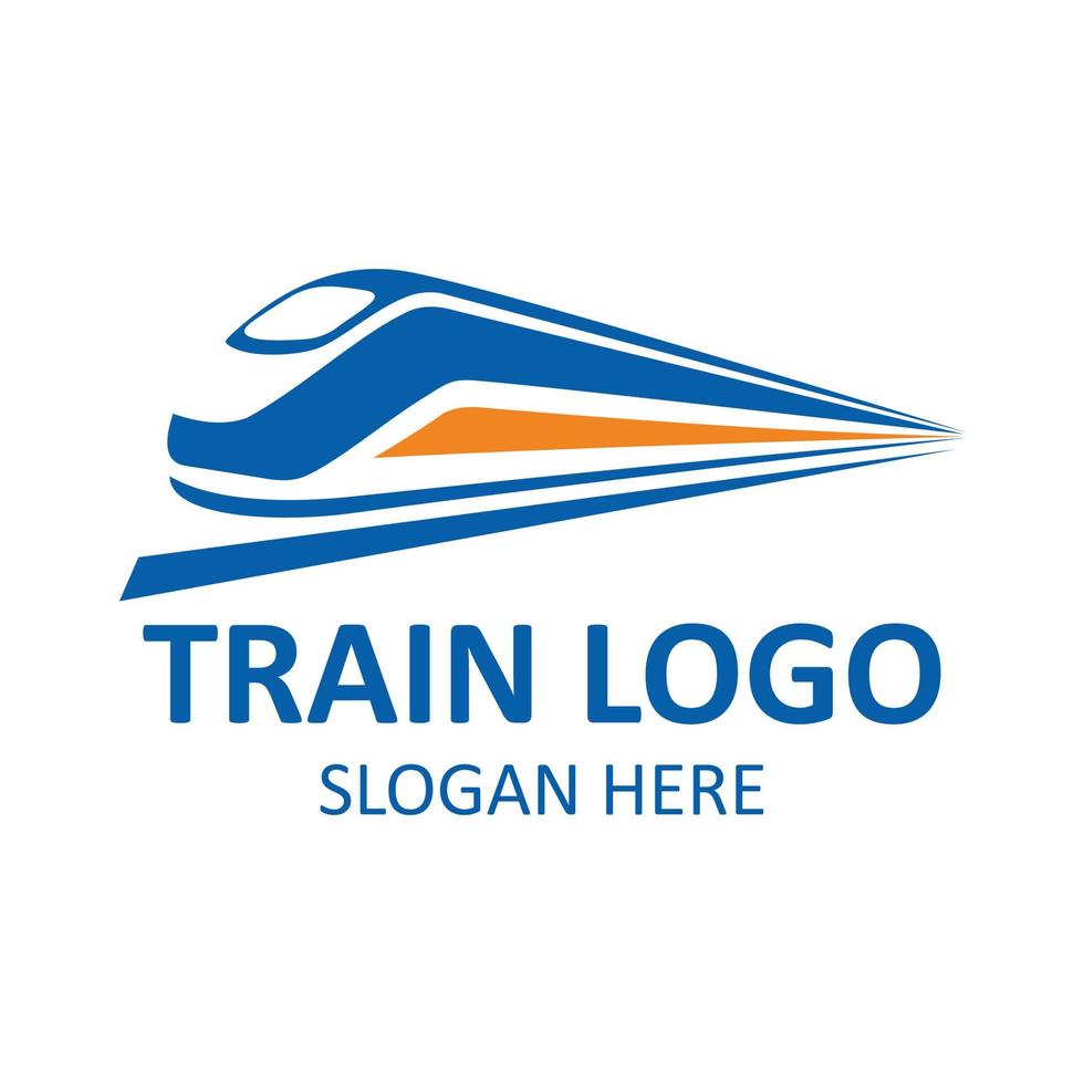 logotipo abstracto del tren vector