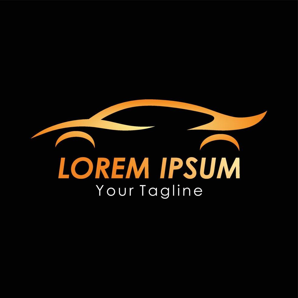 car abstract logo vector