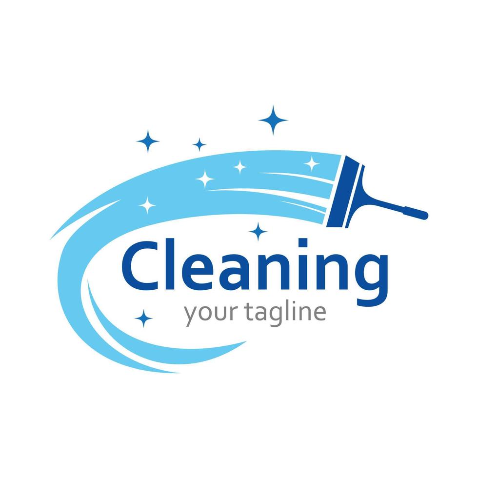 logotipo de limpieza de ventanas vector