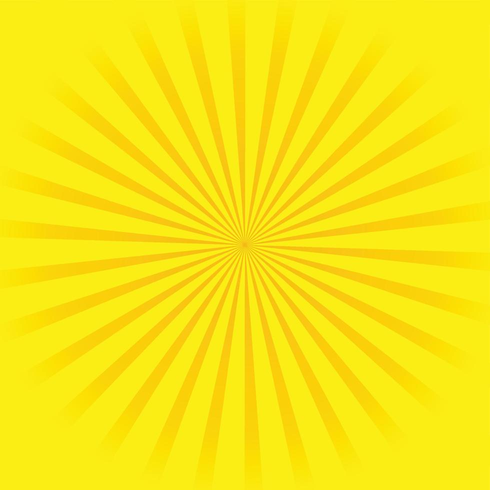 fondo amarillo sol sunburst vector