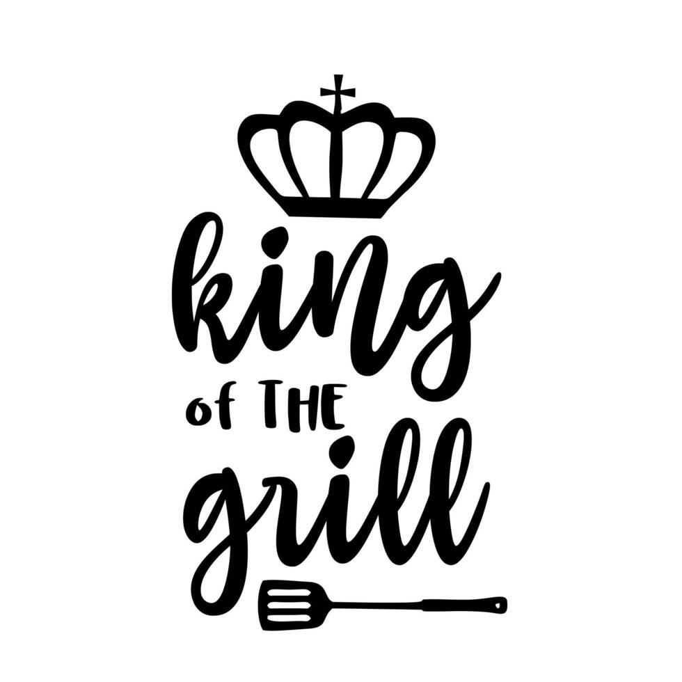 king of the grill vector