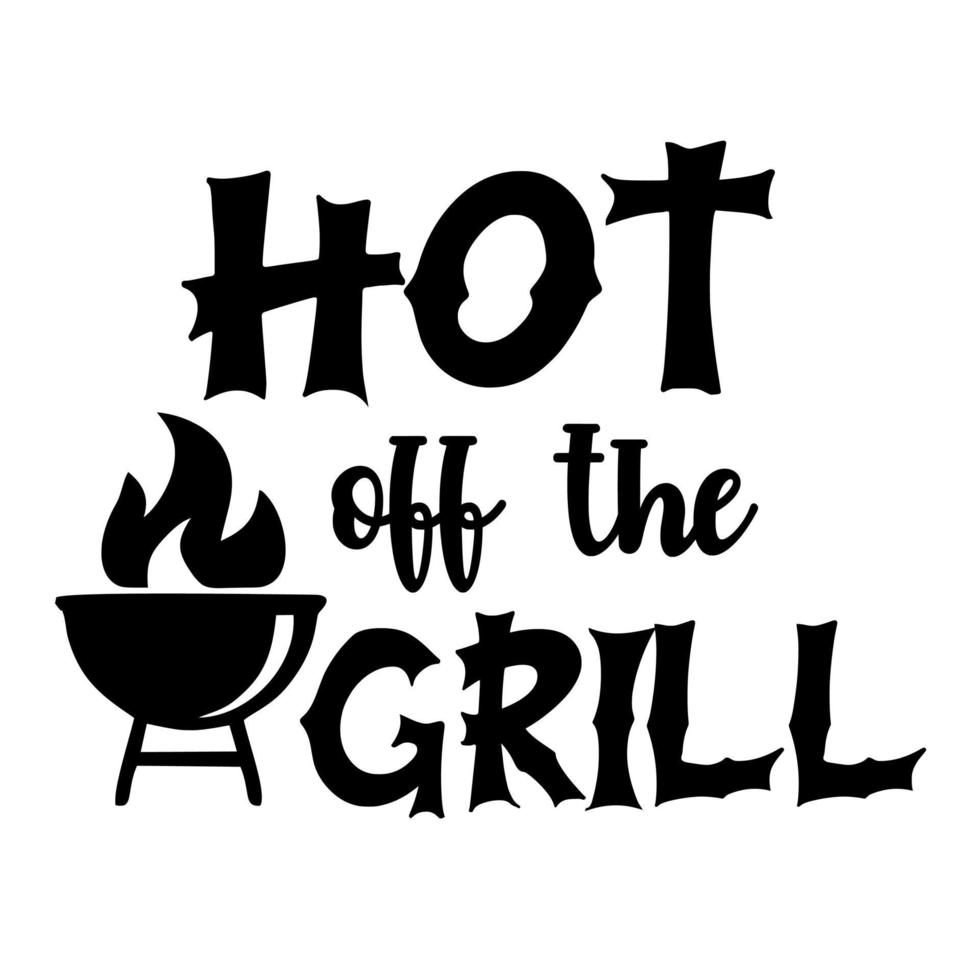 hot off the grill vector