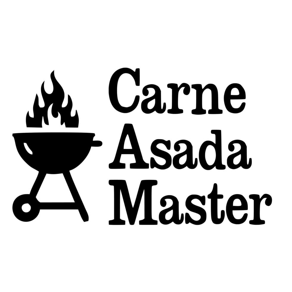 carne asada master vector