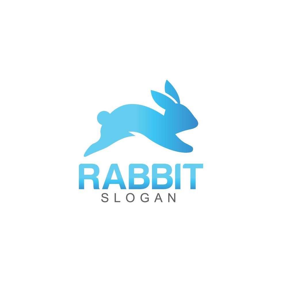 Rabbit company logo vector illustration