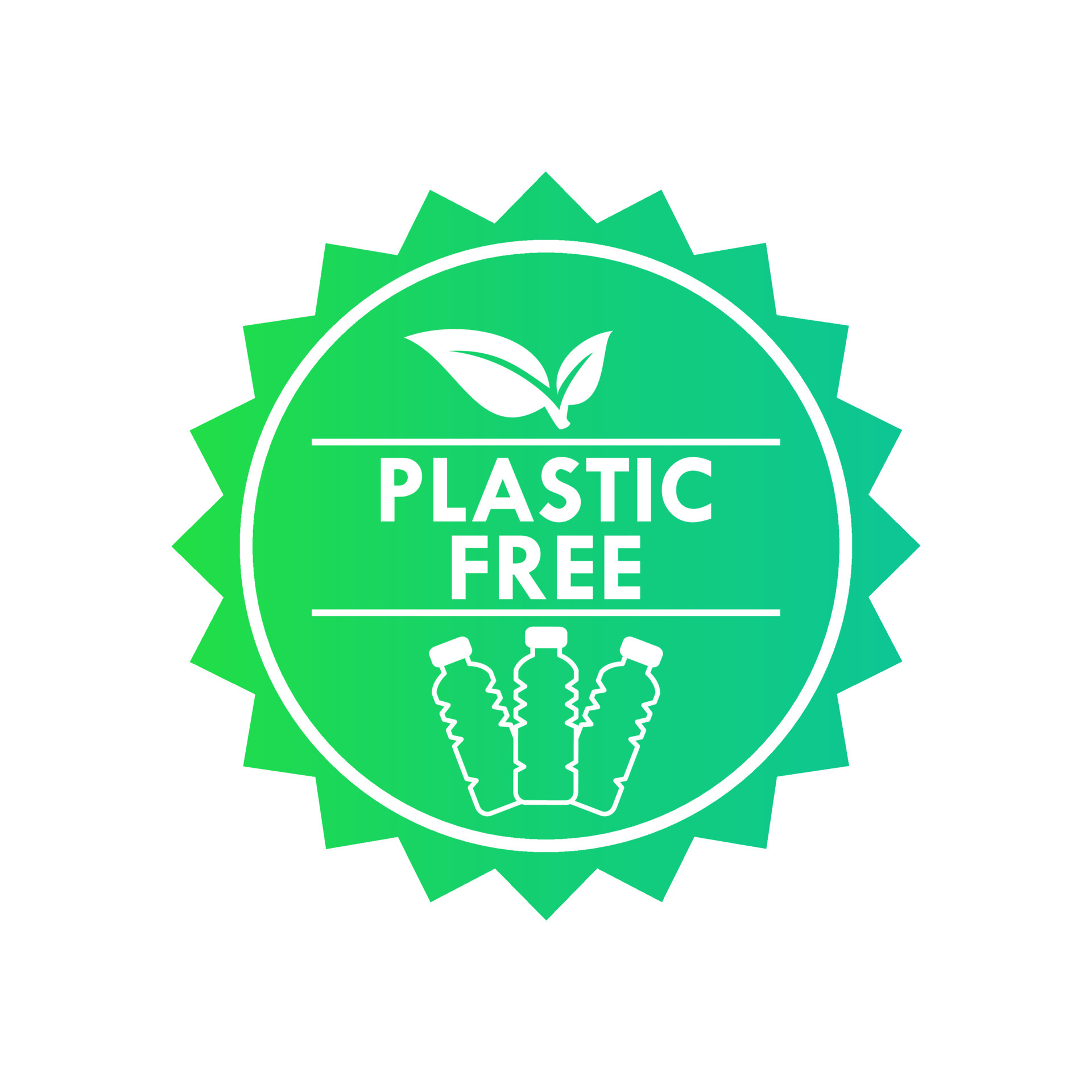 Plastic free logo template illustration. suitable for medical ...