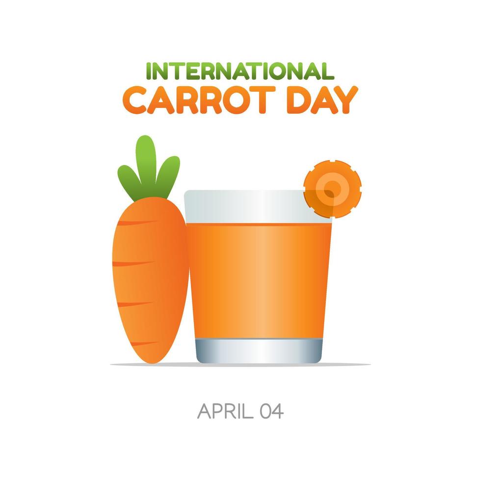 vector graphic of international carrot day good for international