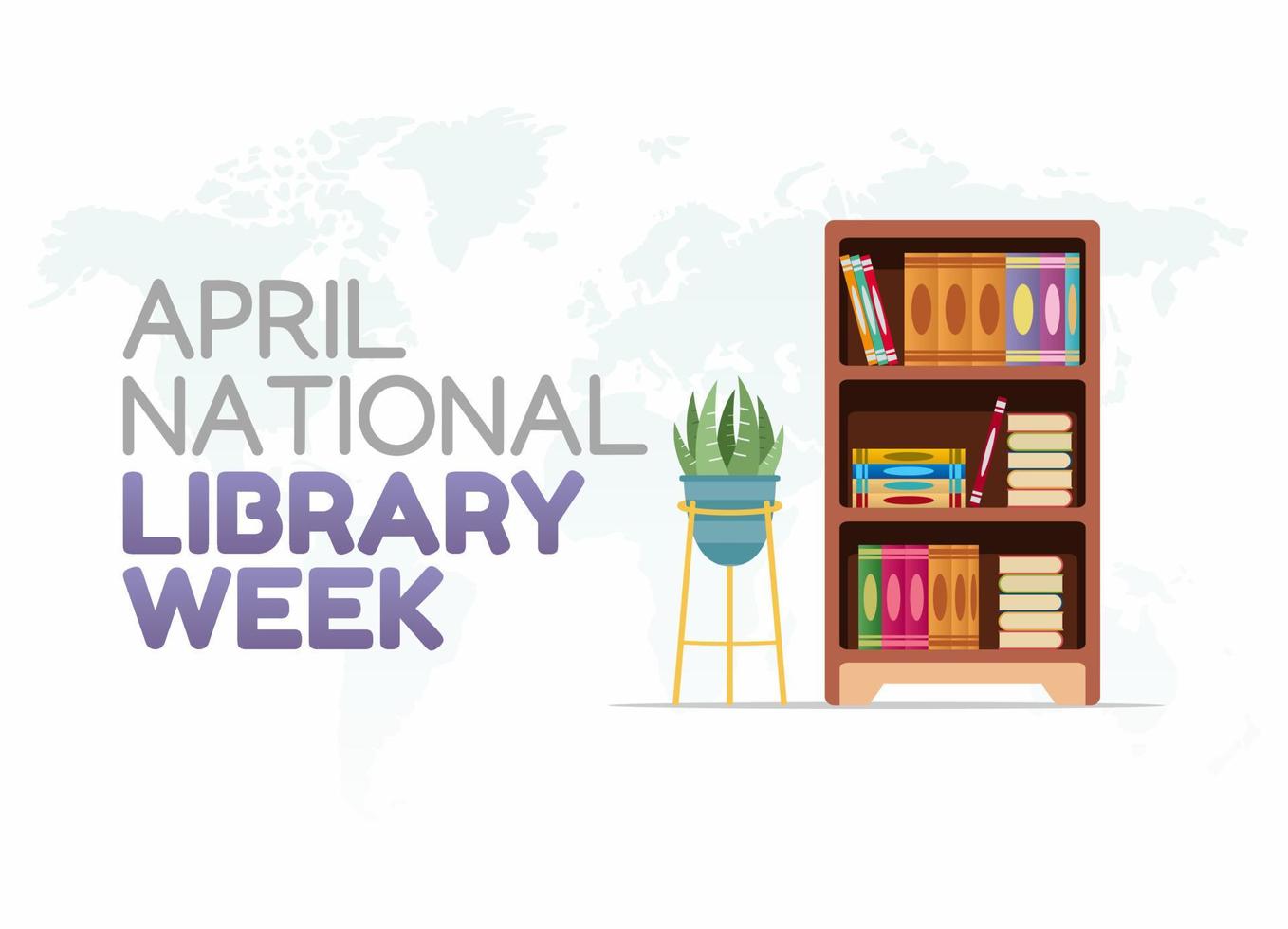 vector graphic of national library week good for national library week