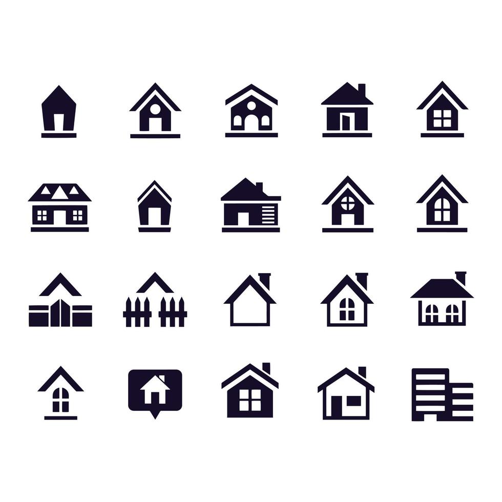 buildings icons vector design