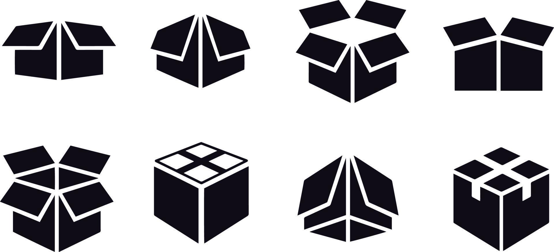 diseño de vectores de iconos de caja