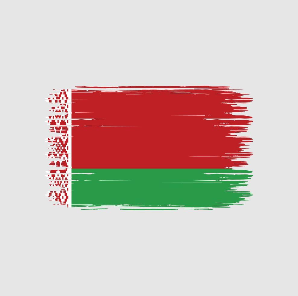 cepillo de bandera de Bielorrusia. bandera nacional vector