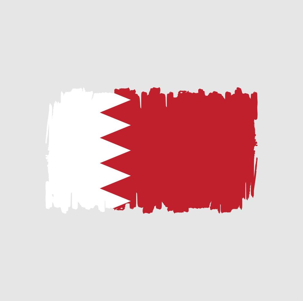 Bahrain Flag Brush Strokes. National Flag vector