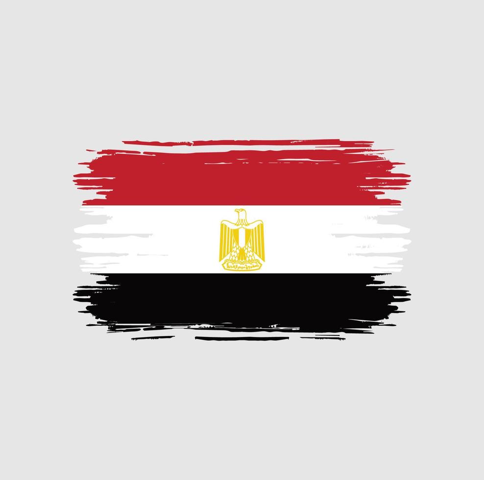 Egypt Flag Brush. National Flag vector