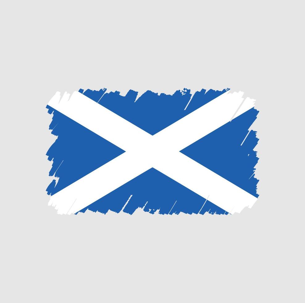 cepillo de la bandera de escocia vector