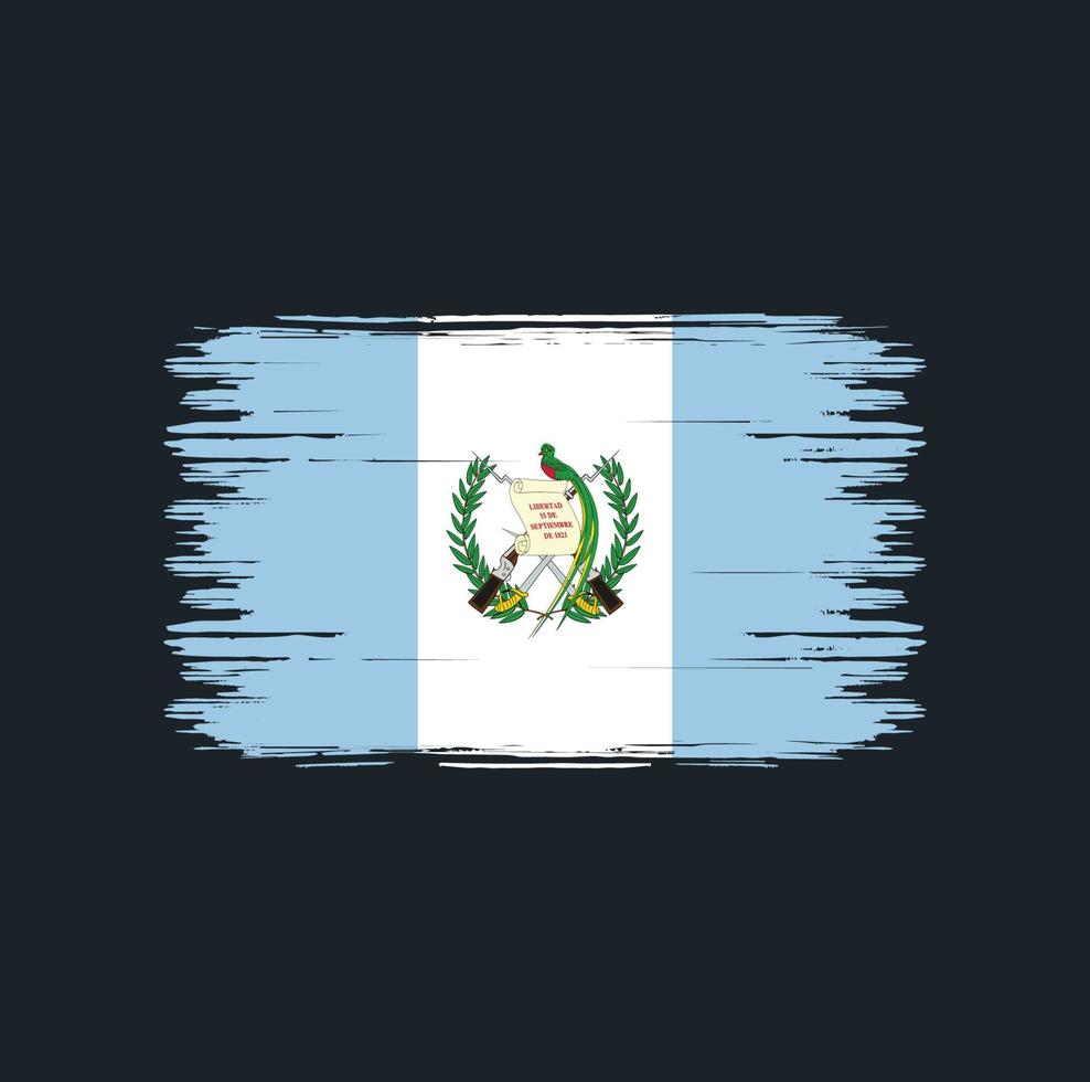 Guatemala Flag Brush. National flag vector