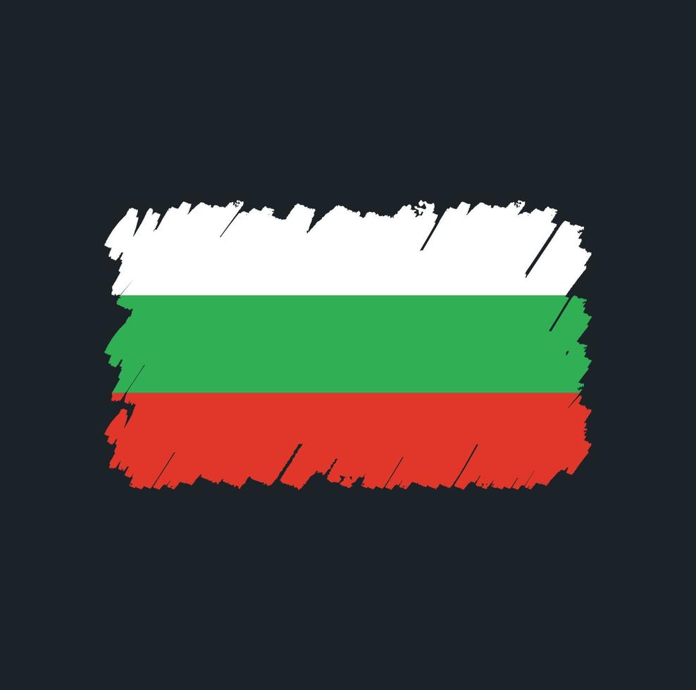 Bulgaria Flag Brush vector