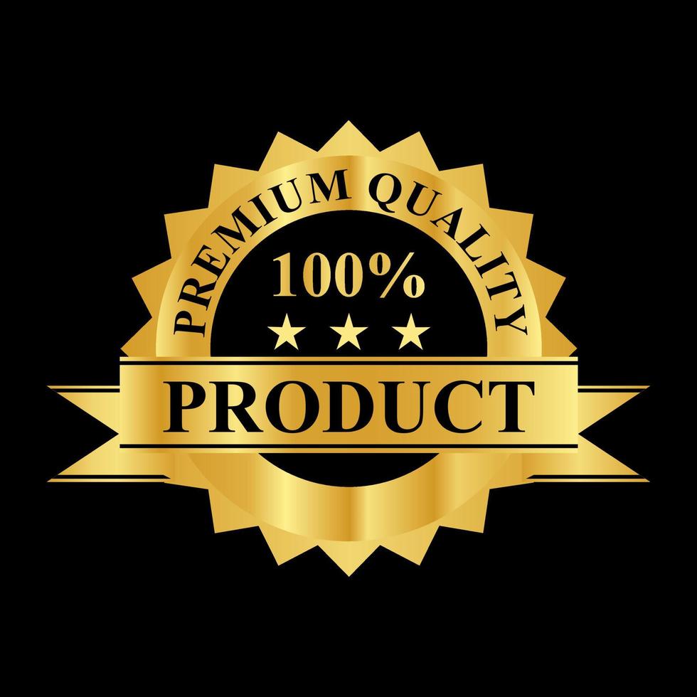 Premium quality product - 100 percen original logo template illustration vector