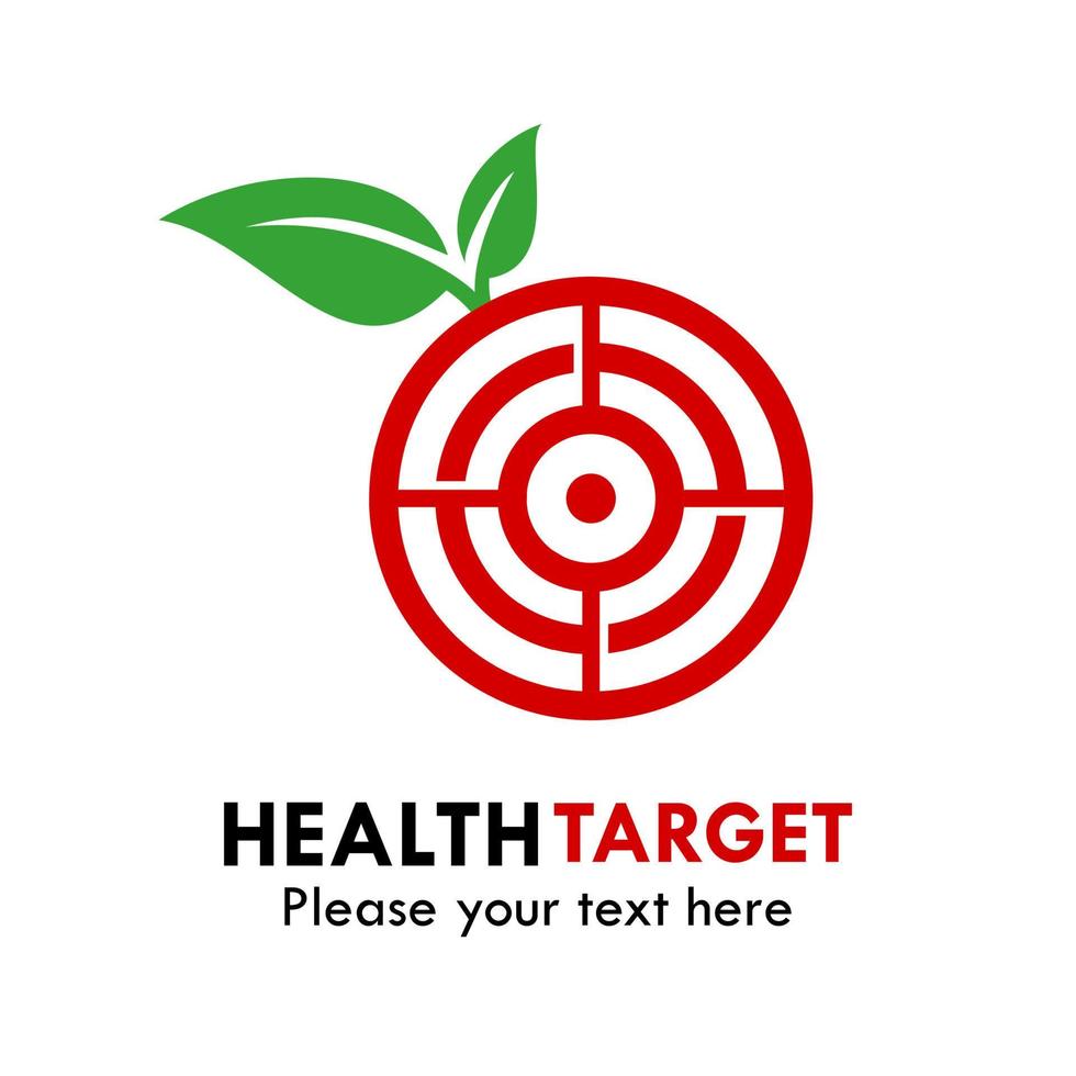 Health target logo template illustration. suitable for marketing, brand, medical, web, hospital, protection, diagnostic, healthy, market, games, etc vector