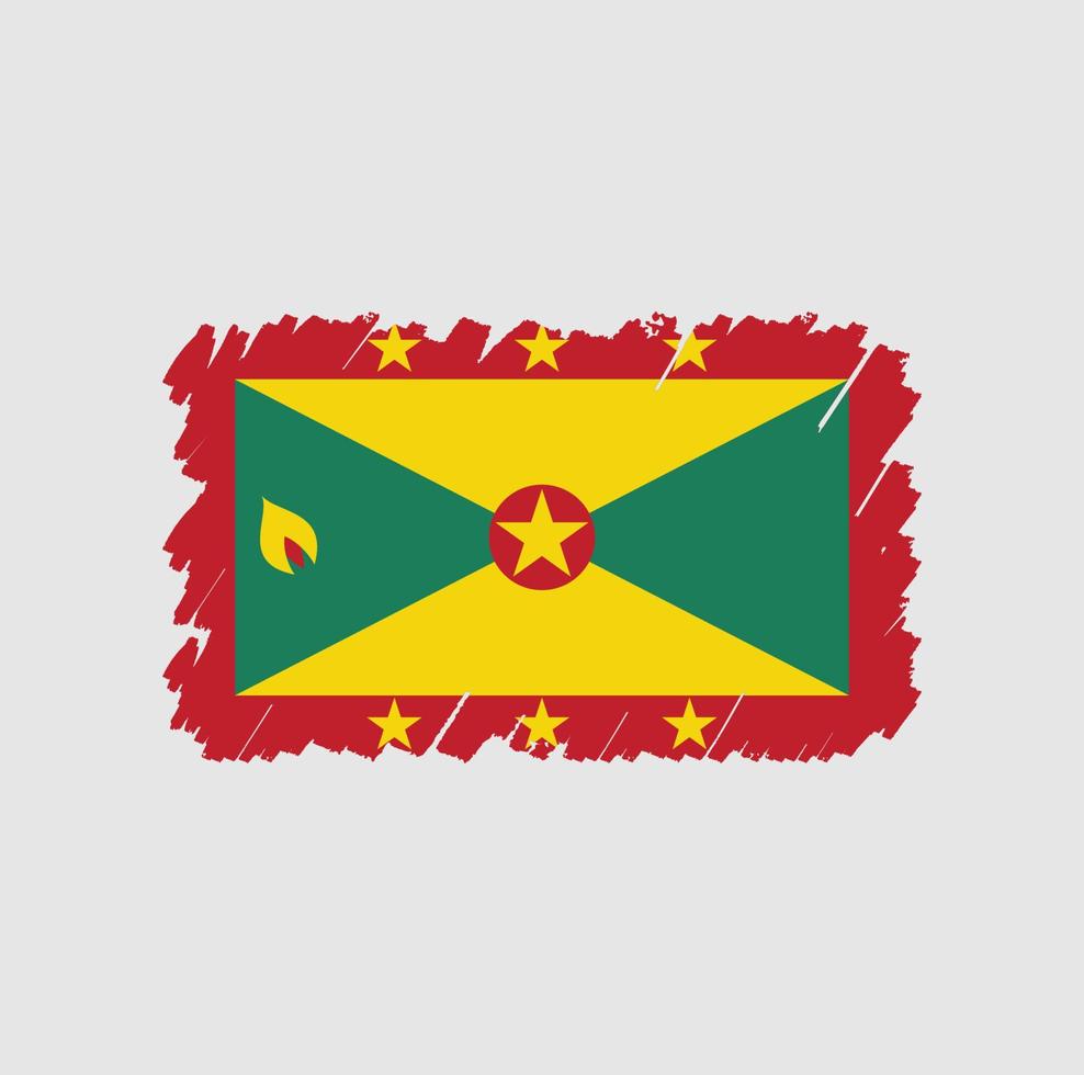 Grenada Flag Brush vector