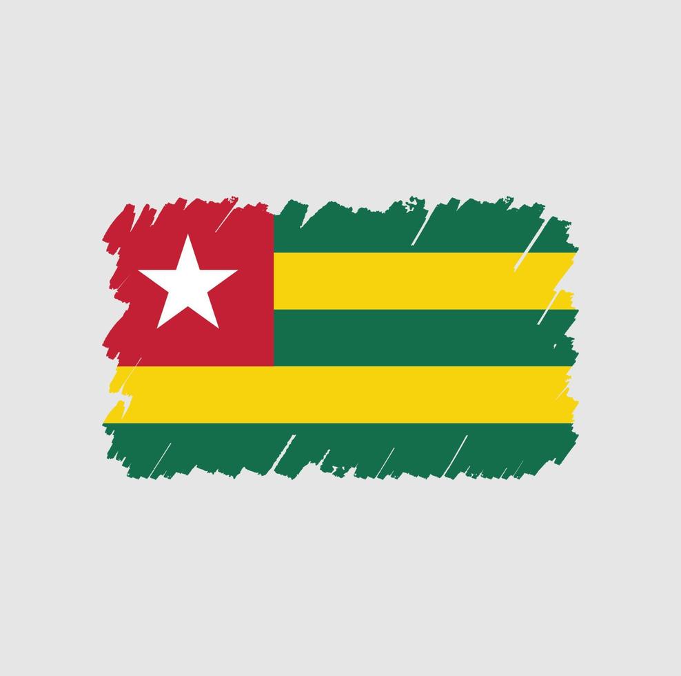 cepillo de bandera de Togo vector