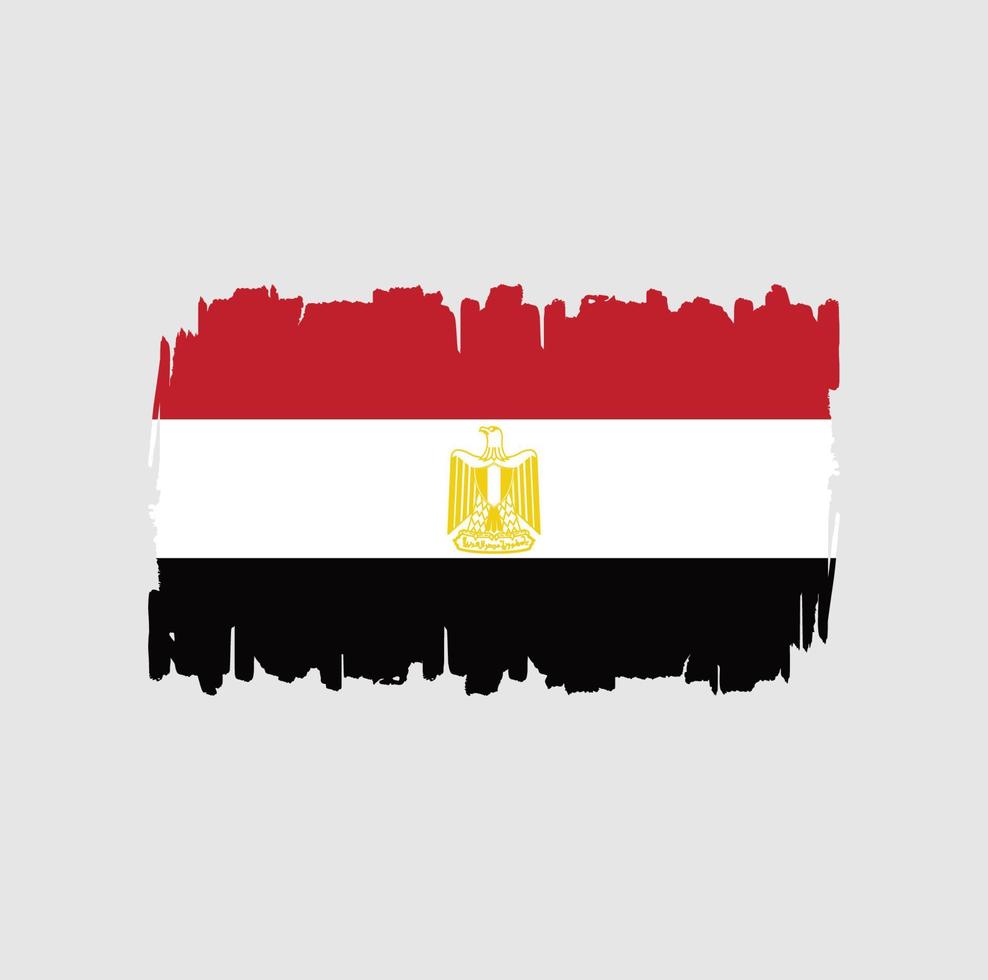 Egypt Flag Brush Strokes. National Flag vector