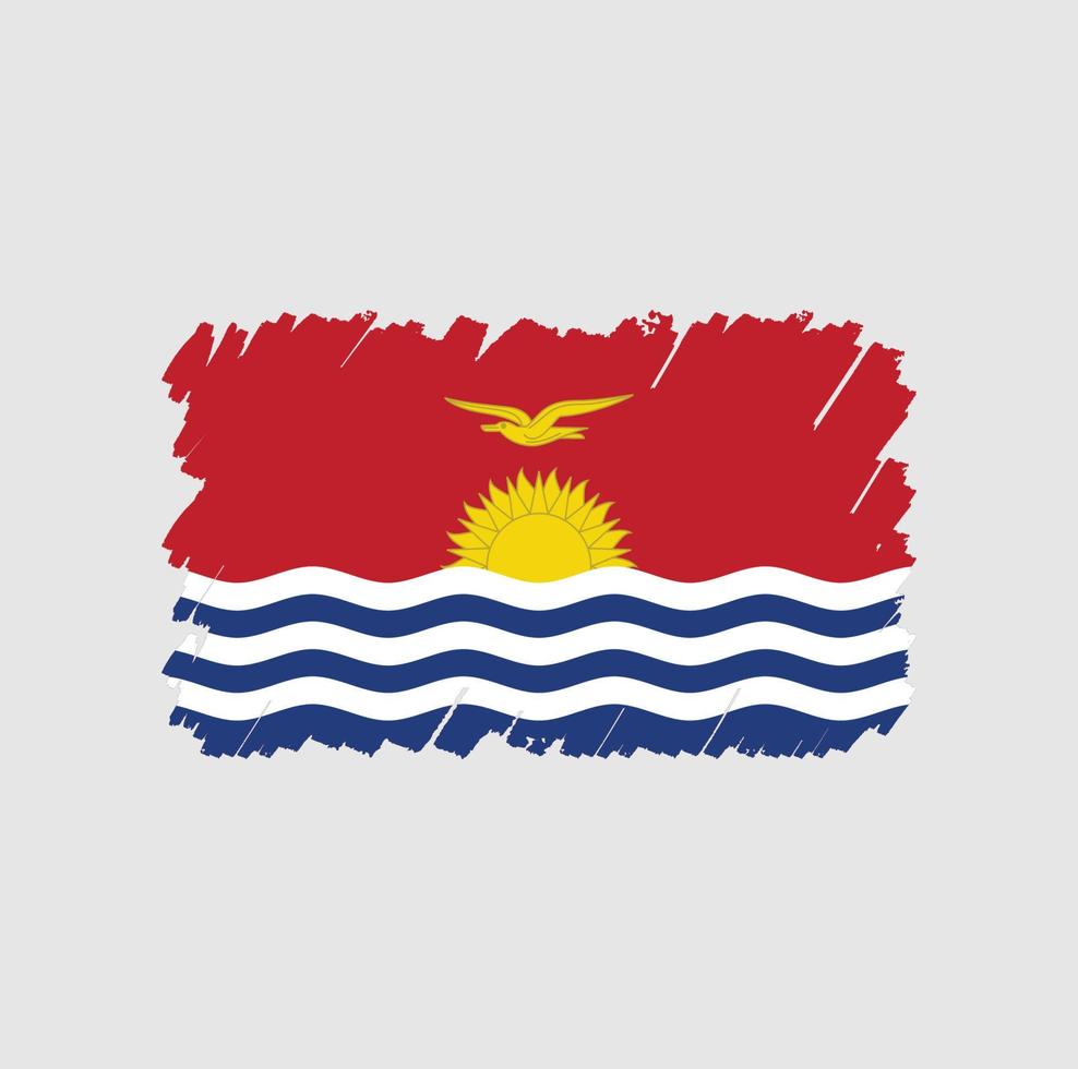 Kiribati Flag Brush vector