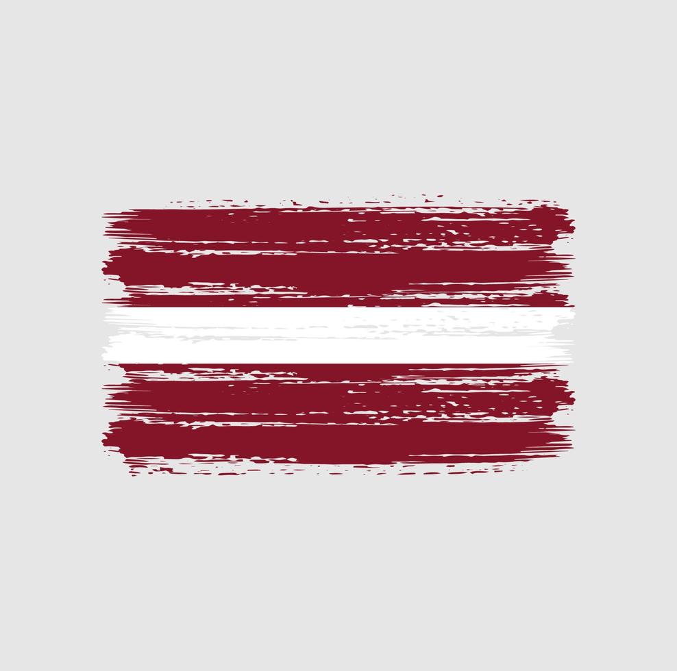 Latvia Flag Brush Strokes. National Flag vector