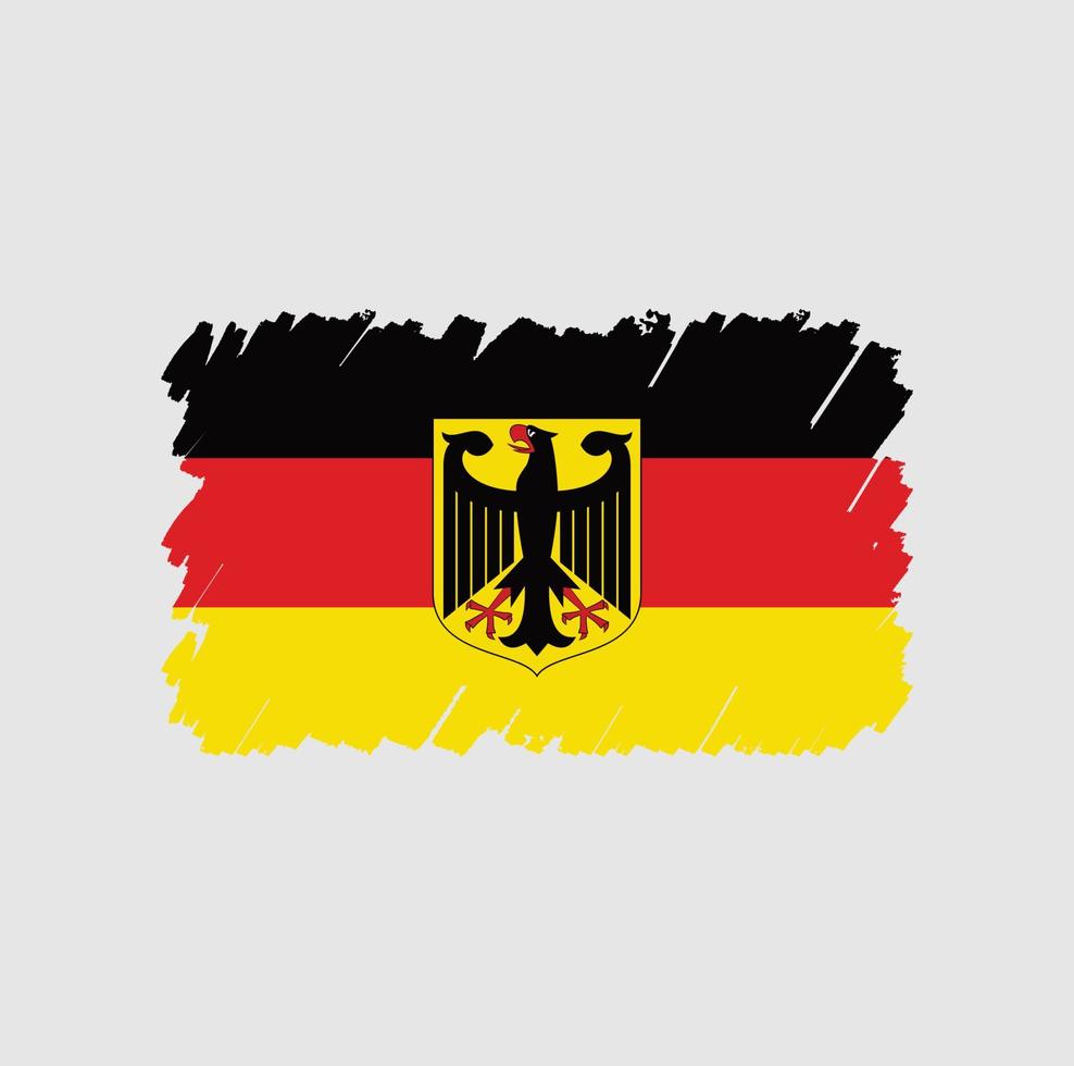 cepillo de bandera de alemania vector