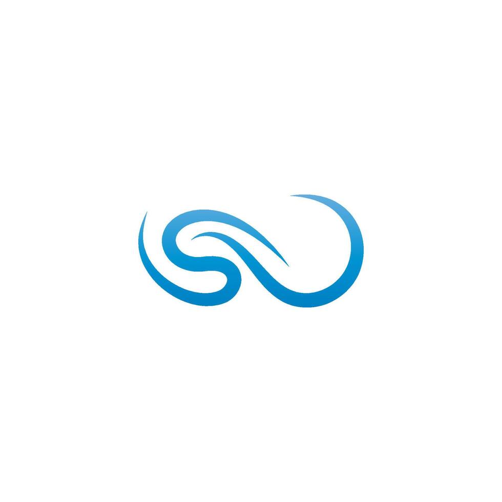 Wave icon logo design vector