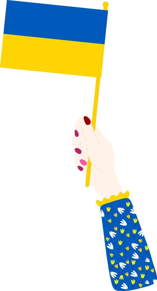 Flag Of Ukrainian vector