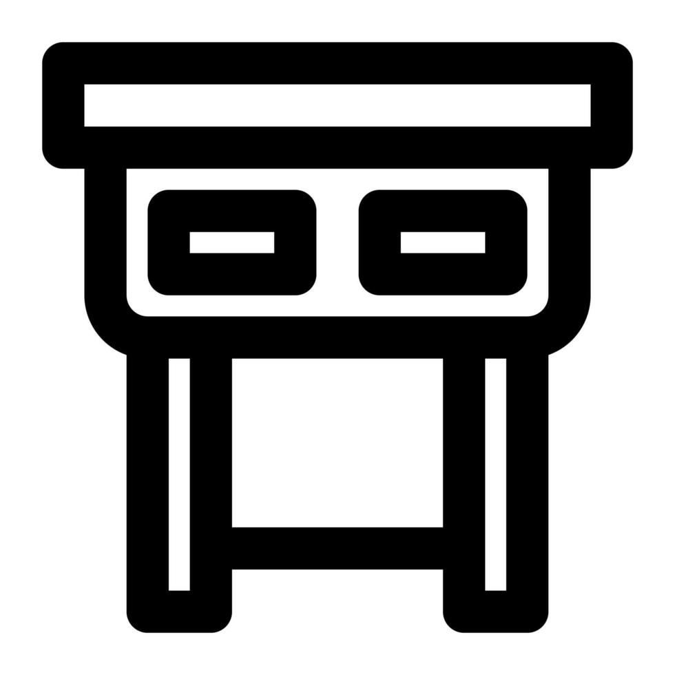 Table With Outline Icon suitable for House icon set vector