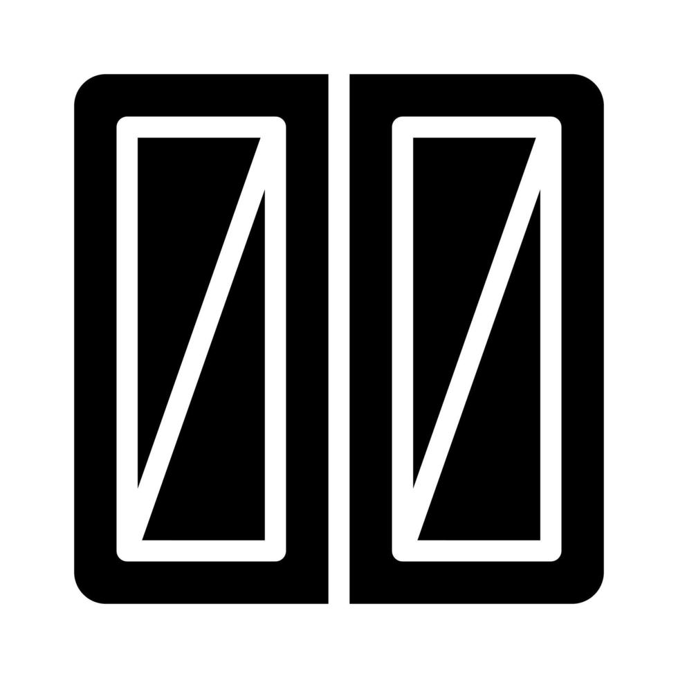 Window With Solid icon suitable for House Icon Set vector