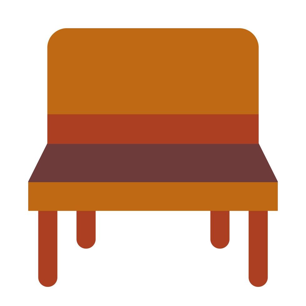 Chair with flat icon suitable for House icon set vector