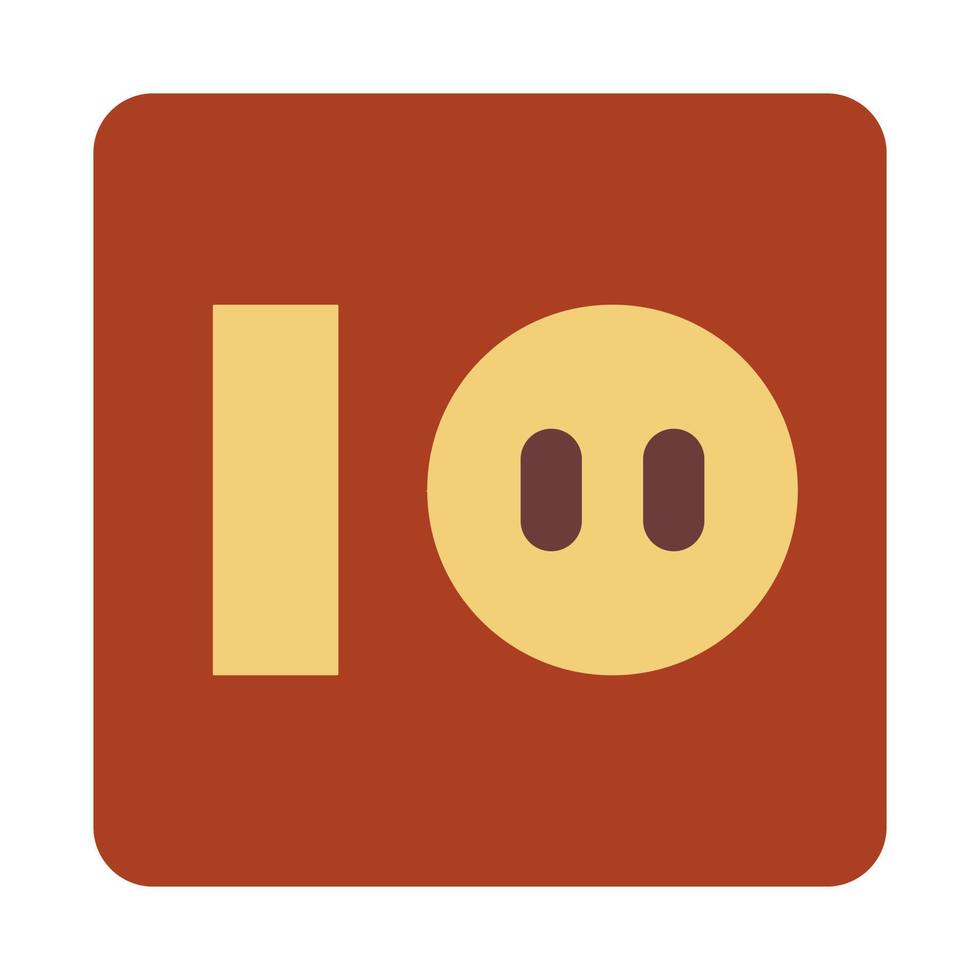 Switch Lamp with flat Icon suitable for House icon set vector
