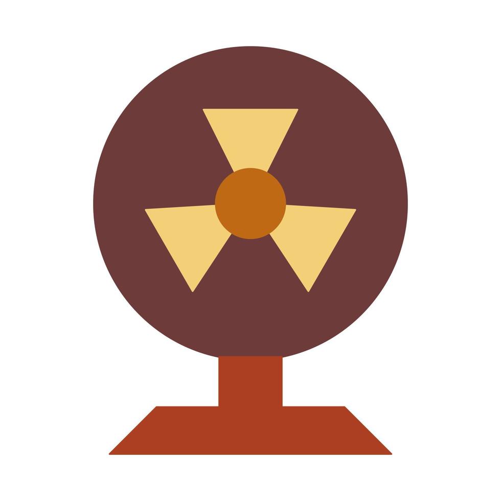 Fan with flat icon suitable for House icon set vector