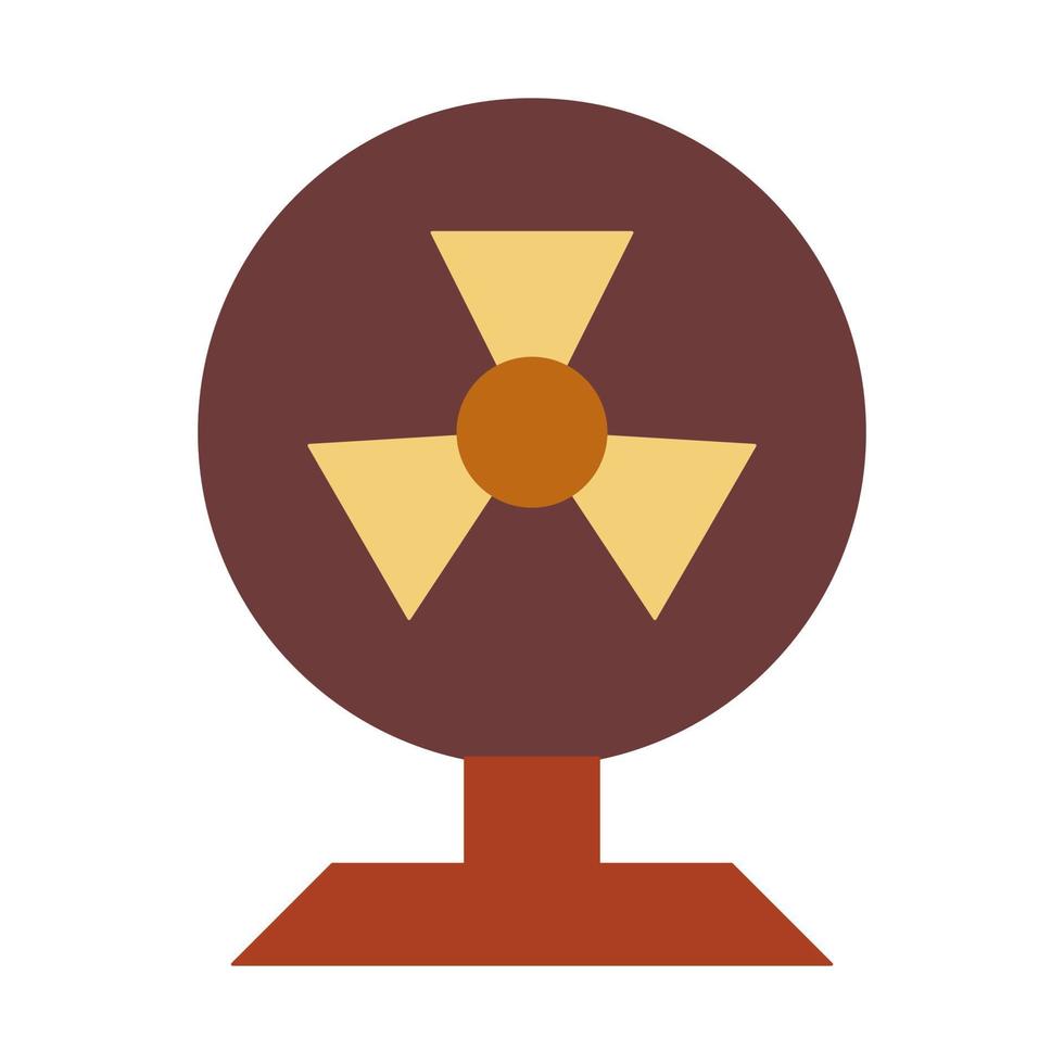 Fan with flat icon suitable for House icon set vector