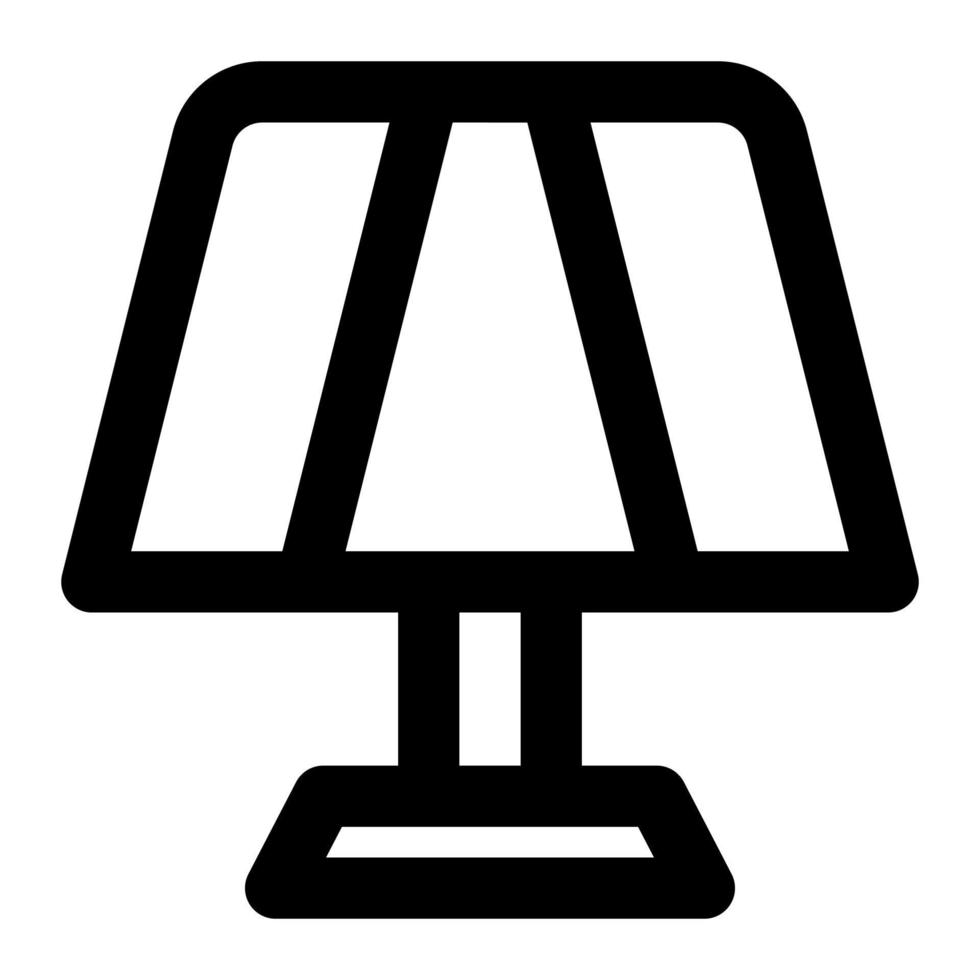 Night Lamp With Outline Icon suitable for House icon set vector