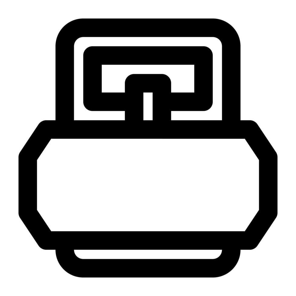 Gas cylinder With Outline Icon suitable for House icon set vector
