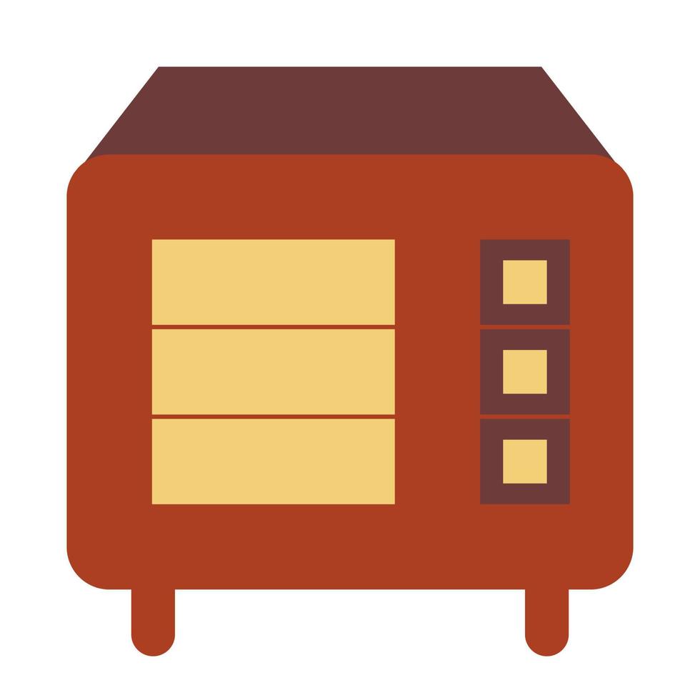 Oven with flat icon suitable for House icon set vector