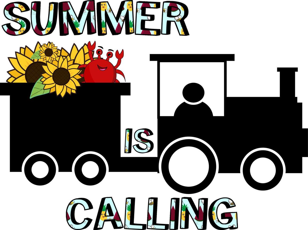 Summer is Calling Vector Design